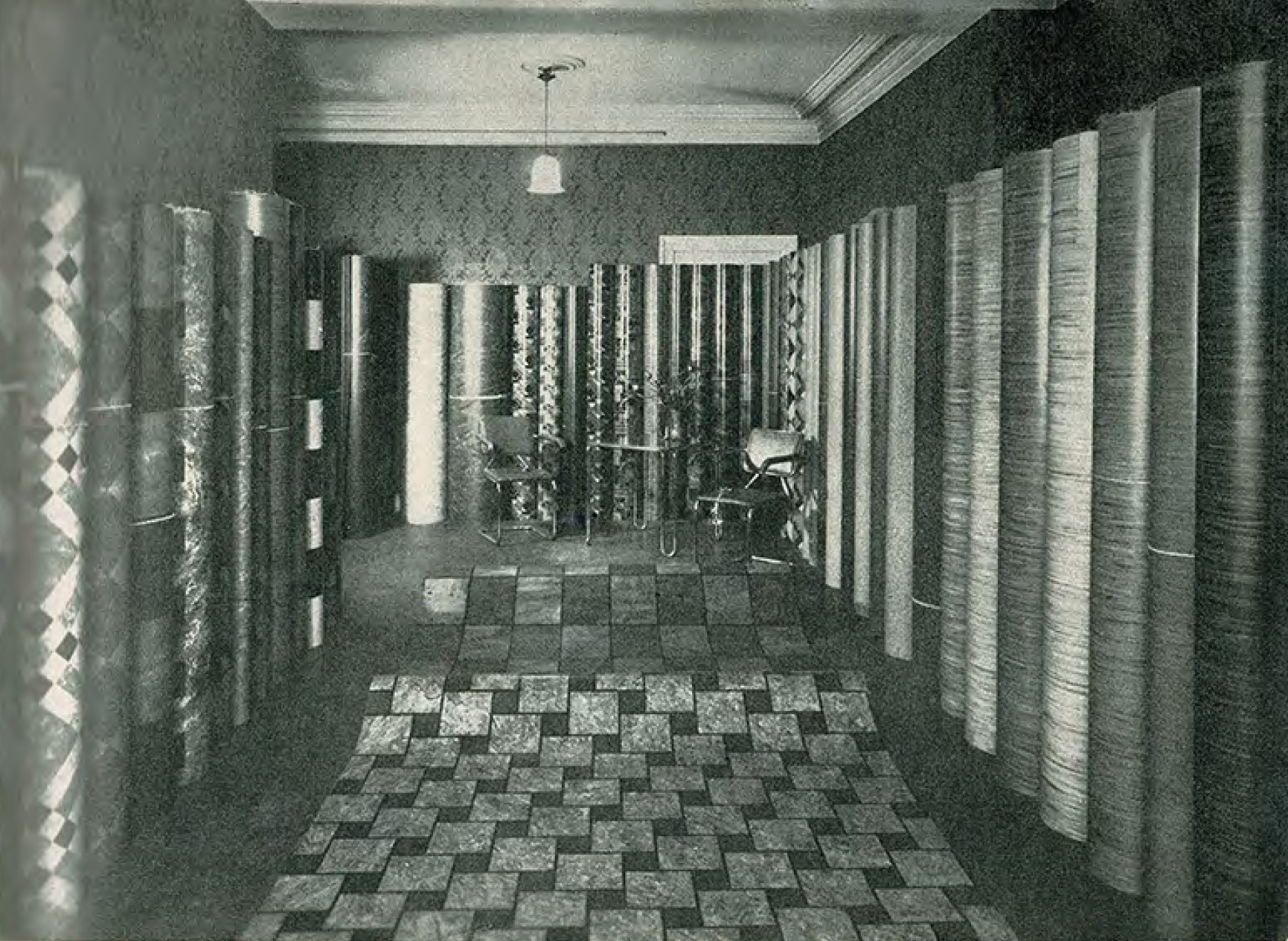Linoleum i butikken i 1943